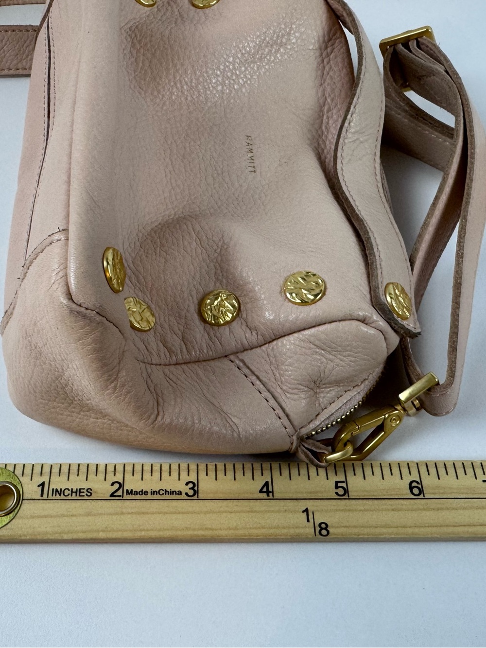 Hammitt Evan Crossbody Leather Cala Lillie White (Light Pink) - Picture 14 of 15